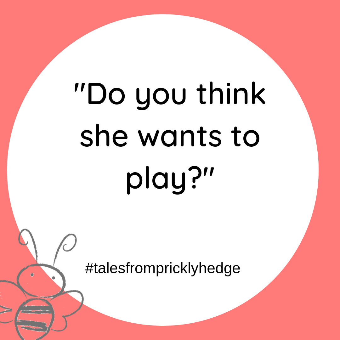 BOOK QUOTES "Do you think she wants to play?" Who asks this question, I wonder? #pricklyhedge #bookquotes #savewildlife