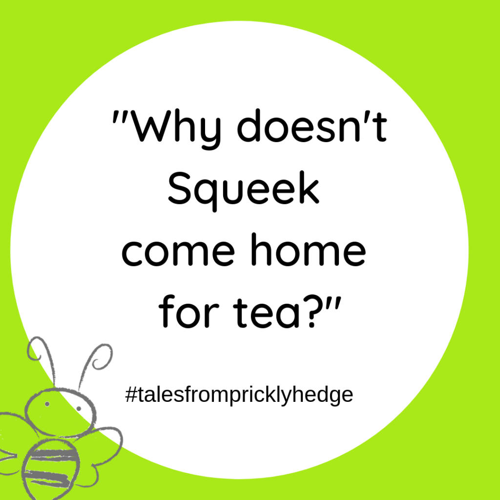 ? ? ? BOOK QUOTES "Why doesn't Squeek come home for tea?" Who says this? #pricklyhedge #bookquotes #savewildlife