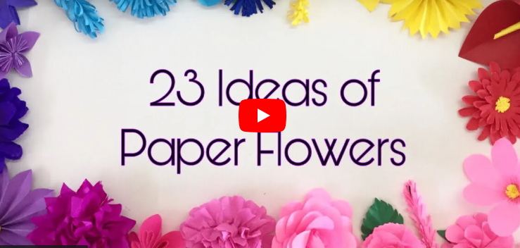 23 ideas paper flowers