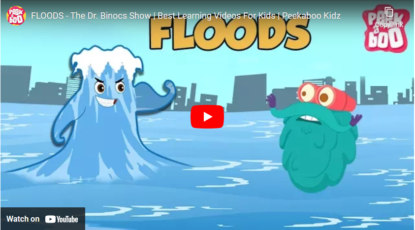 youtube art cartoon of two characters on water