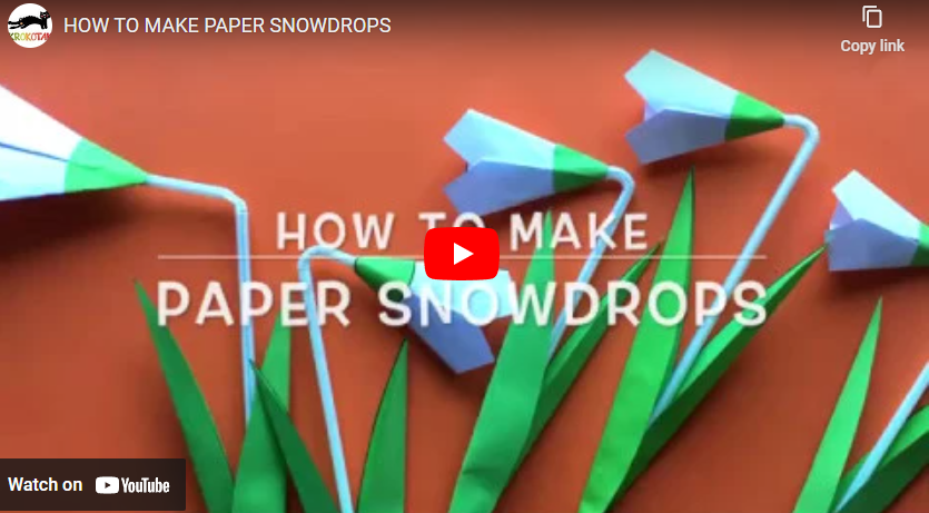 paper snowdrops