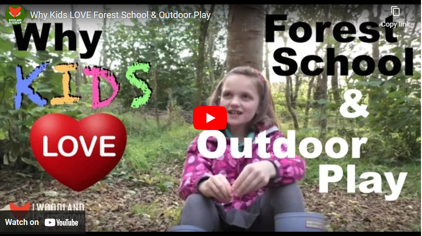 youtube art, child sat on forest floor