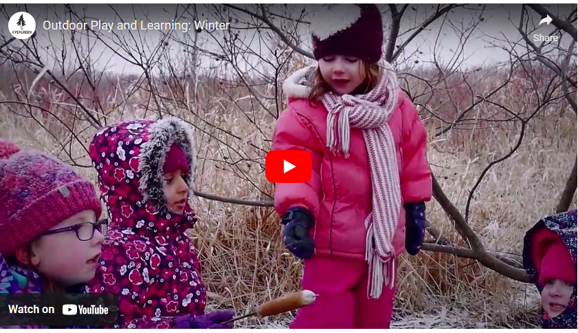 youtube art, 4 young children all dressed in winter outdoor clothes